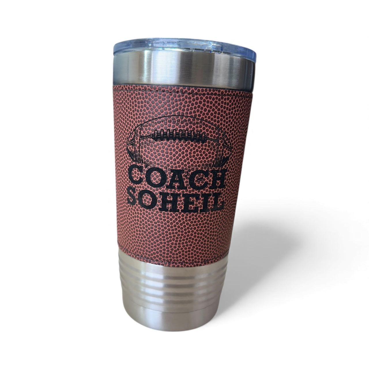 Personalized 20 oz. Football Tumbler