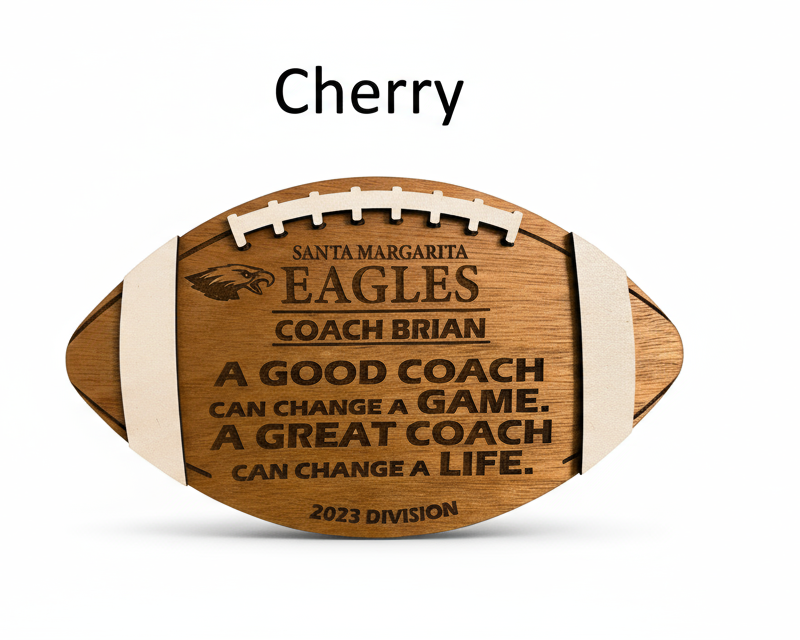 Personalized Football Coach Plaque