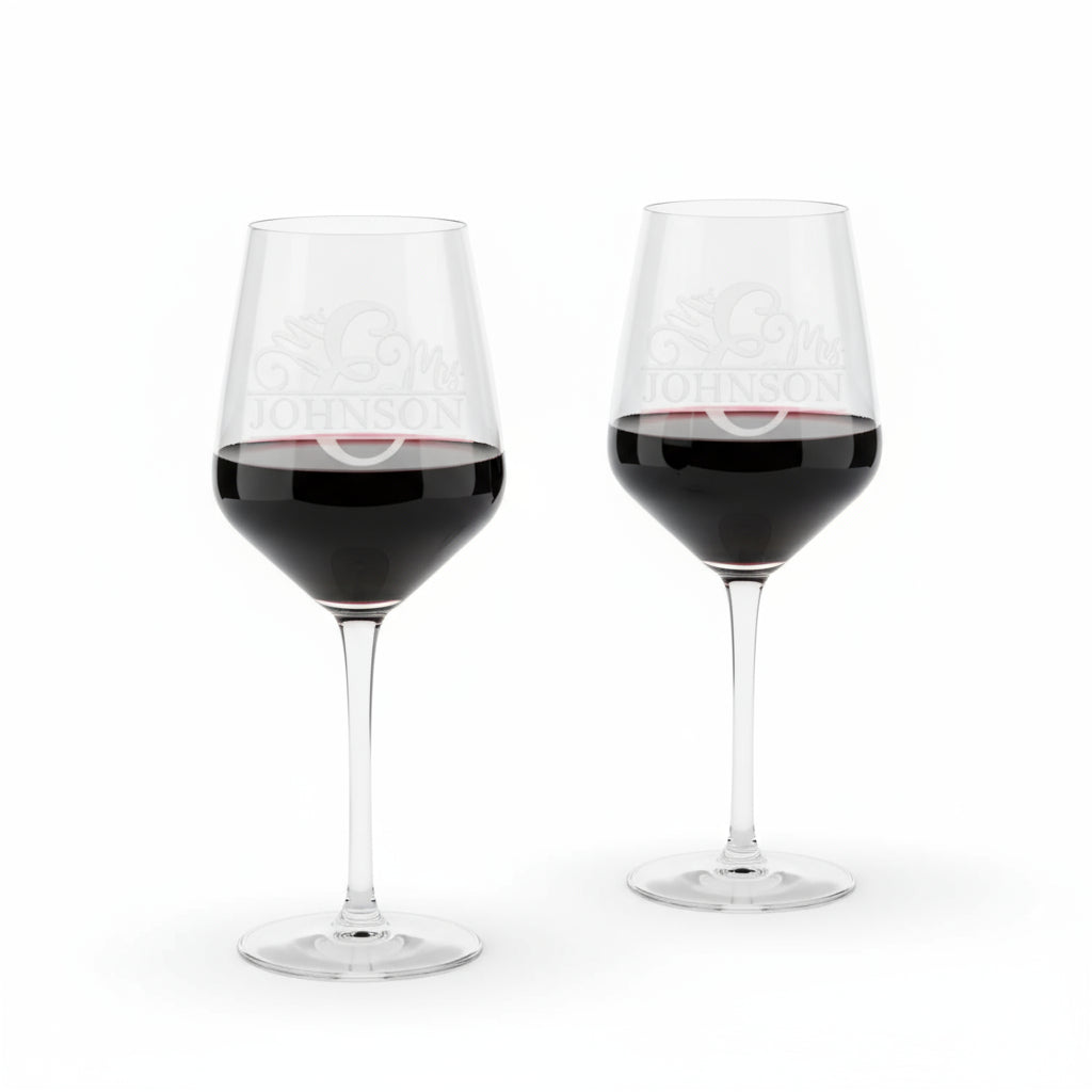 Personalized Wedding Wine Glasses