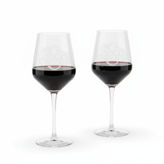 Personalized Wedding Wine Glasses