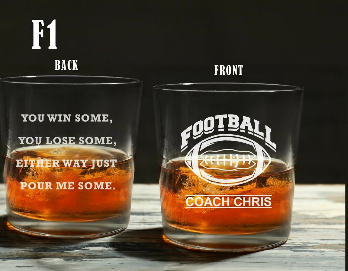 Personalized Coach Whiskey Glass