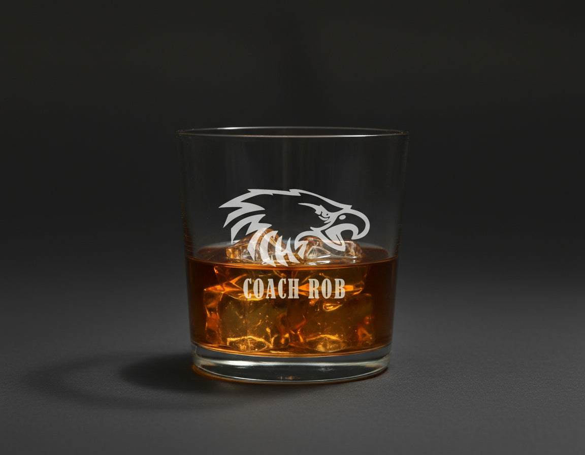 Personalized Coach Whiskey Glass
