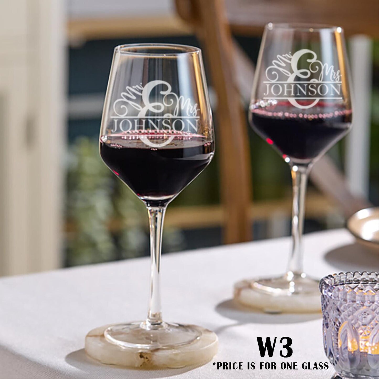 Personalized Wedding Wine Glasses