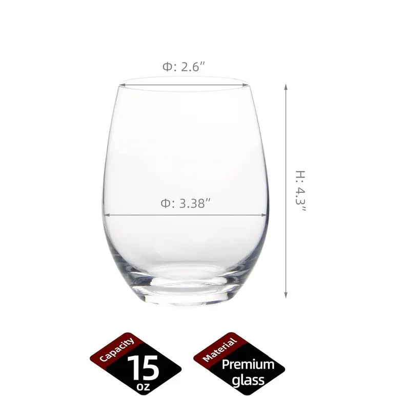 Team Mom Stemless Wine Glass