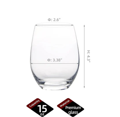 Team Mom Stemless Wine Glass