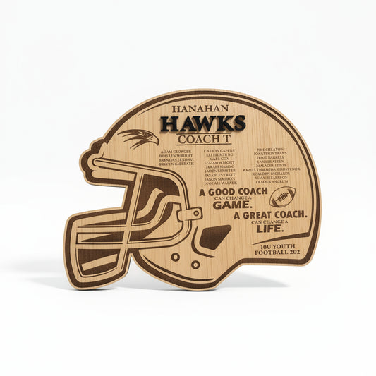Football Helmet Plaque
