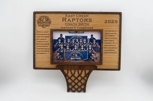 Personalized Basketball Coach Team Frame