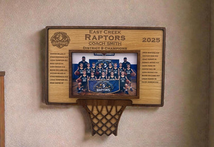 Personalized Basketball Coach Team Frame