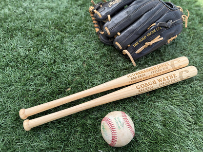 Custom Engraved 18" Mini Baseball Bat