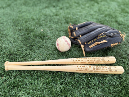Custom Engraved 18" Mini Baseball Bat