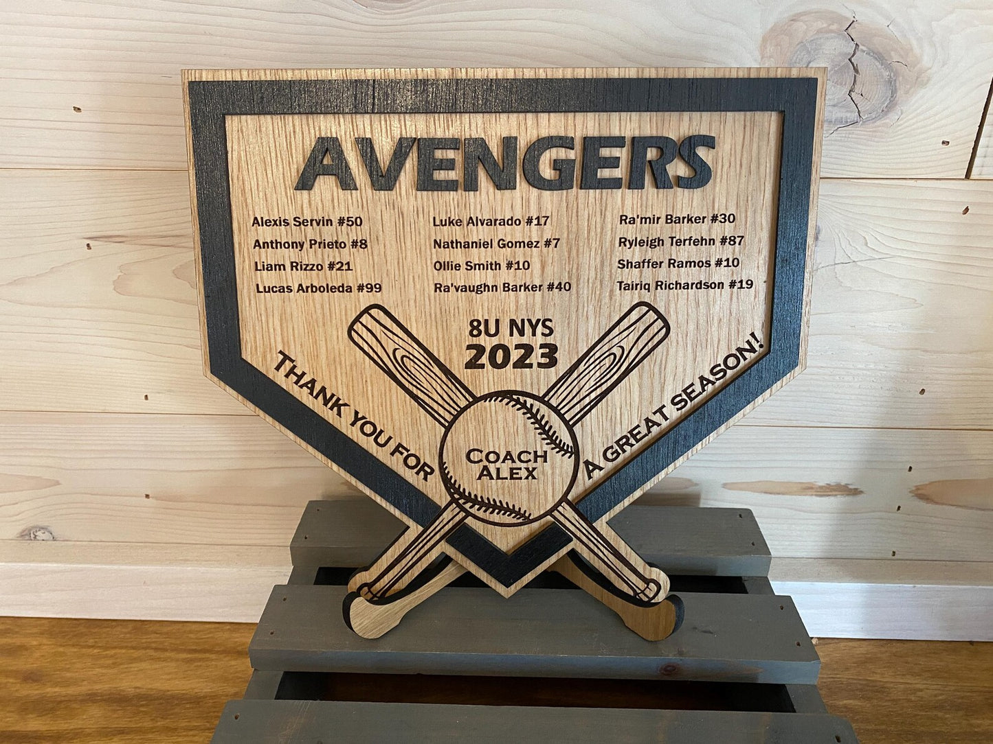 Personalized Baseball Coach Plaque