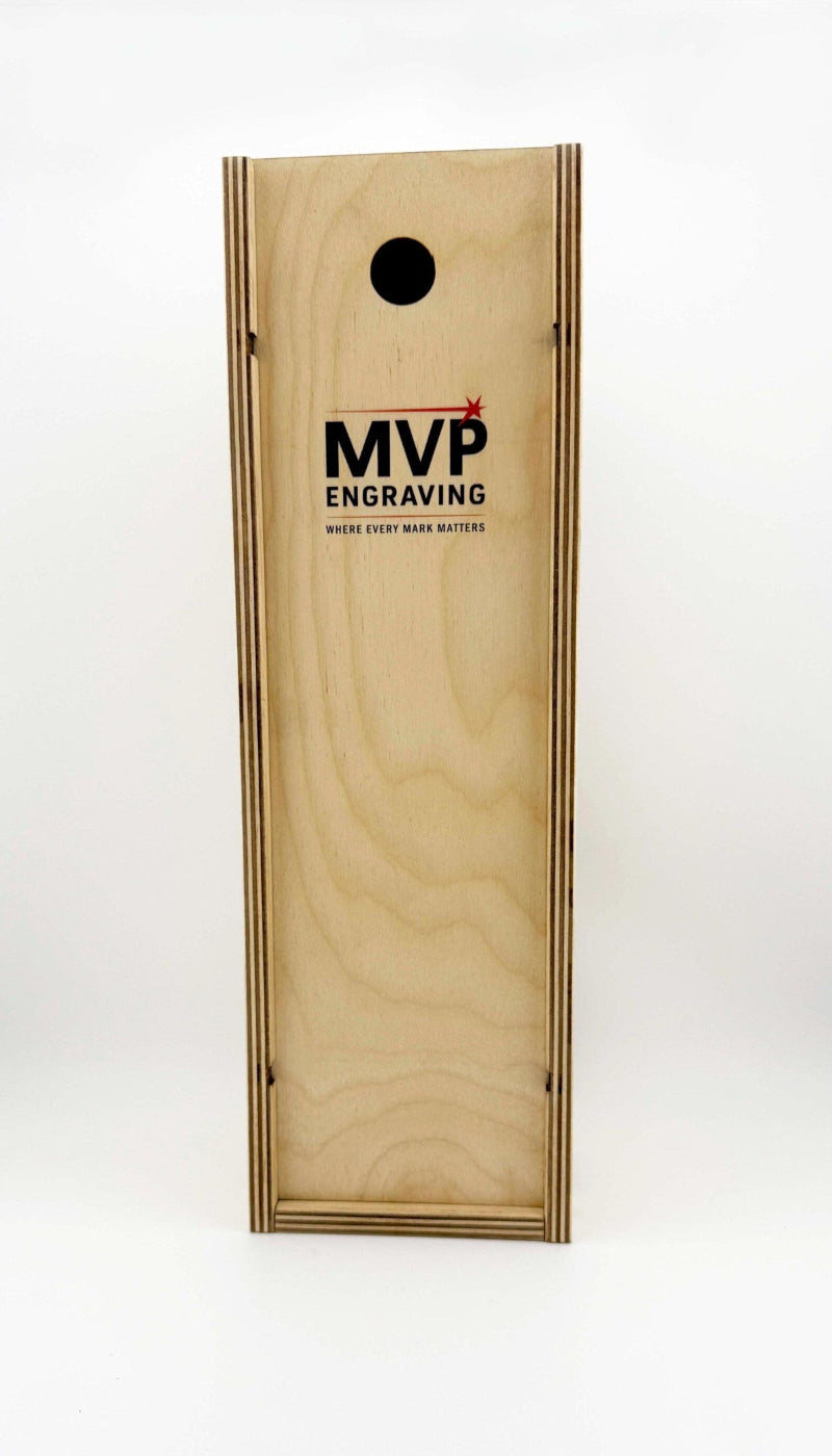 Custom Wood Wine Box - Single Bottle