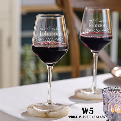Personalized Wedding Wine Glasses