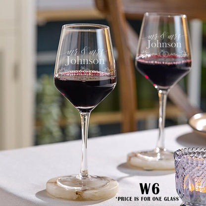 Personalized Wedding Wine Glasses