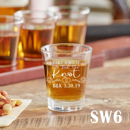Personalized Wedding Shot Glasses