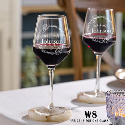 Personalized Wedding Wine Glasses
