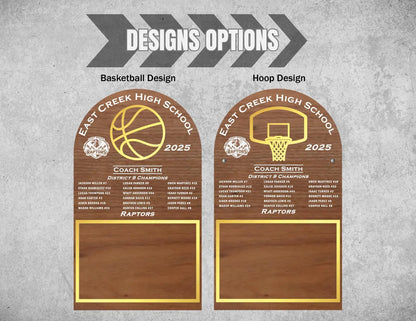 Personalized Basketball Team Frame