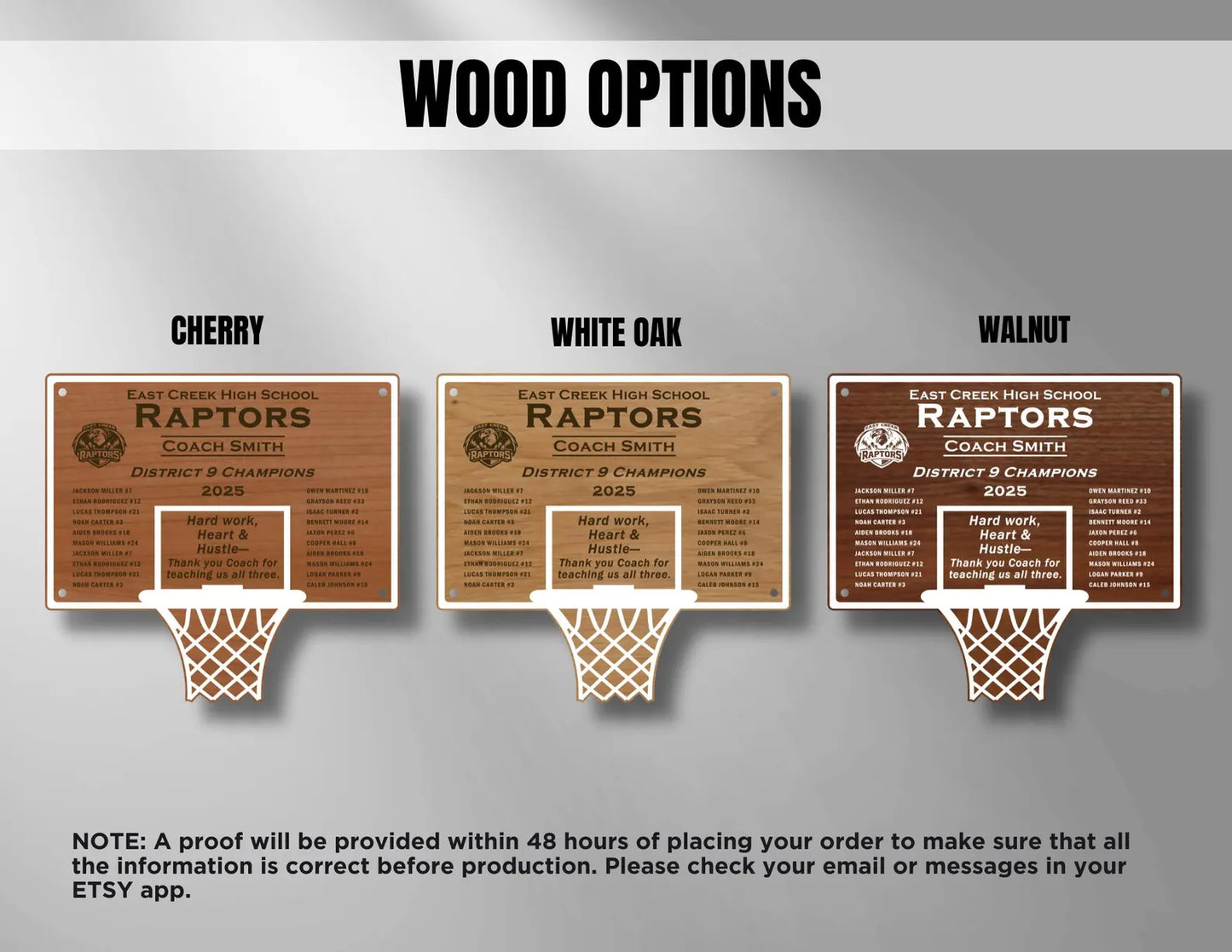 Personalized Basketball Hoop Plaque