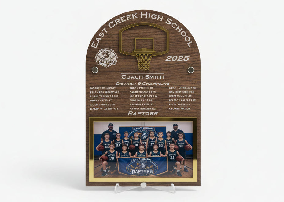 Personalized Basketball Team Frame