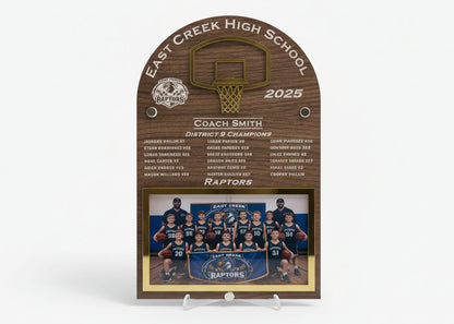 Personalized Basketball Team Frame