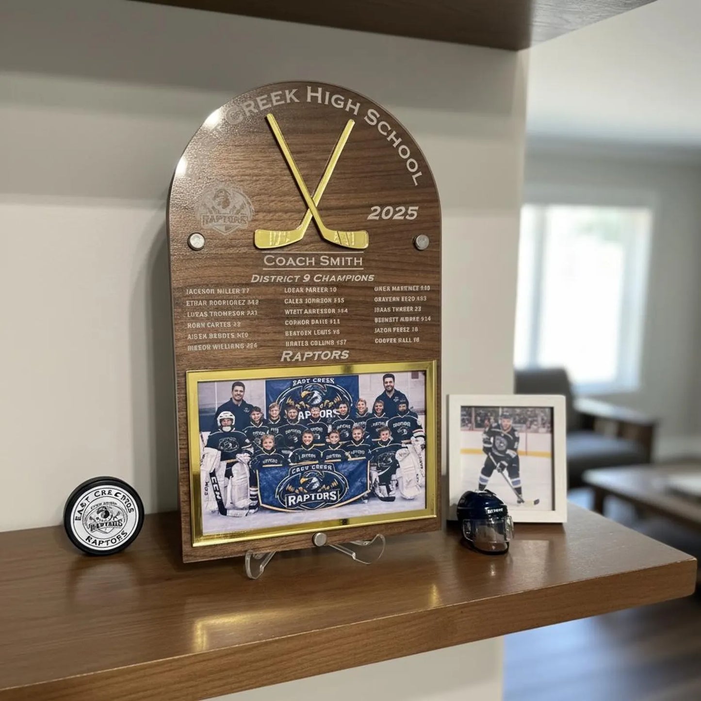 Personalized Hockey Team Frame