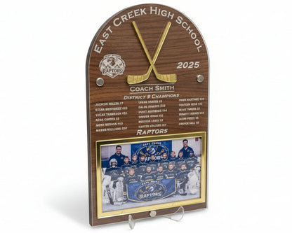 Personalized Hockey Team Frame