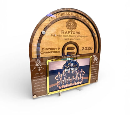 Personalized Wrestling Team Frame