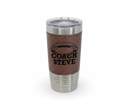 Personalized 20 oz. Football Tumbler