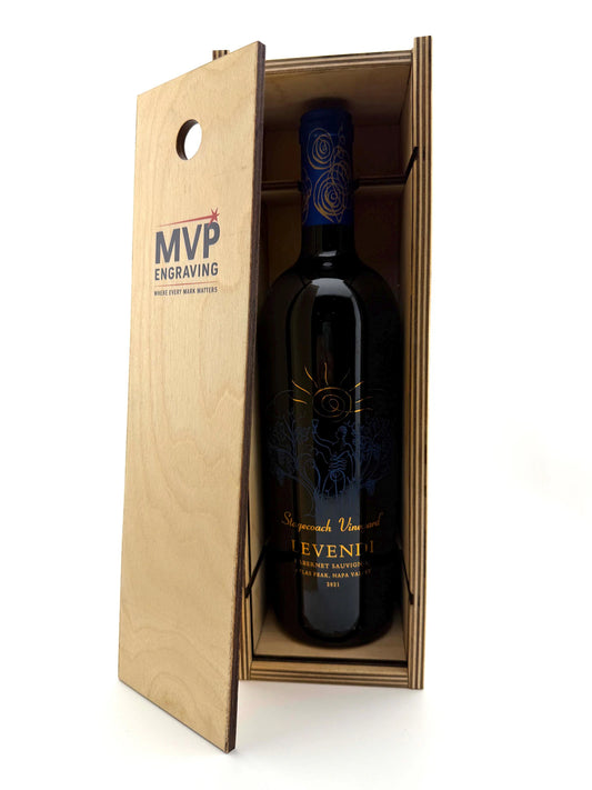 Custom Wood Wine Box - Single Bottle