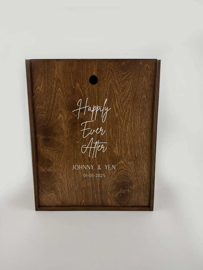 Custom Engraved Wine Glass Gift Box Set
