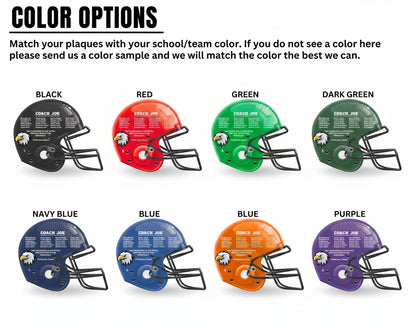 Personalized Full Color Football Helmet Plaque