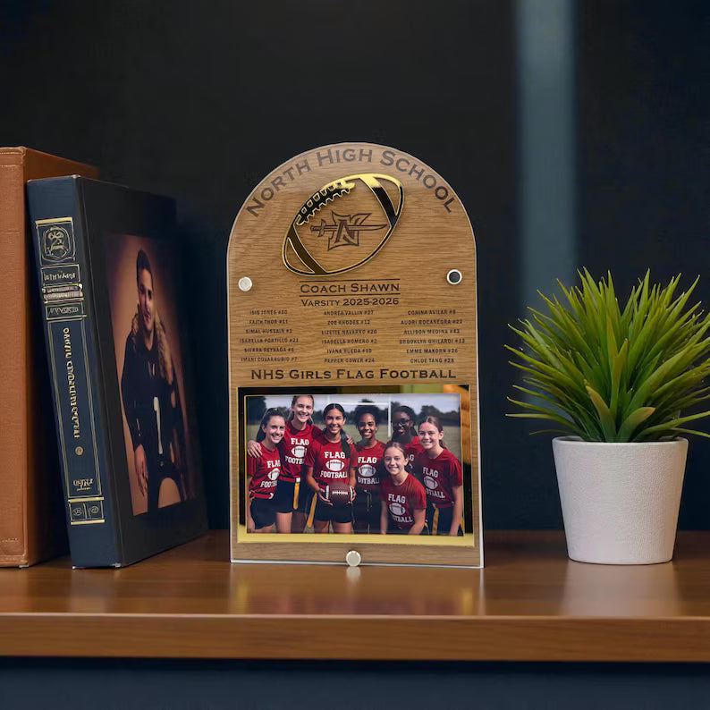 Personalized Football Photo Frame