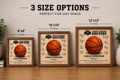 Custom Basketball Coach Signature Plaque