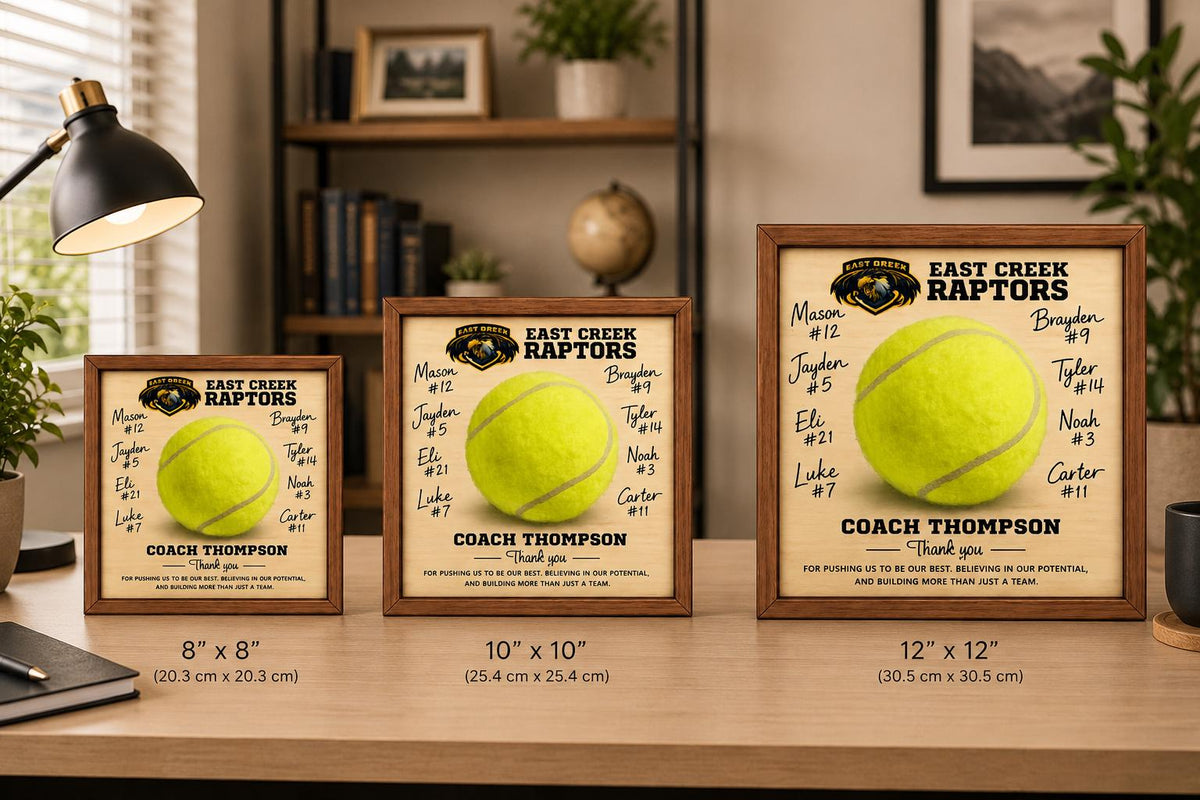 Custom Tennis Coach Signature Plaque