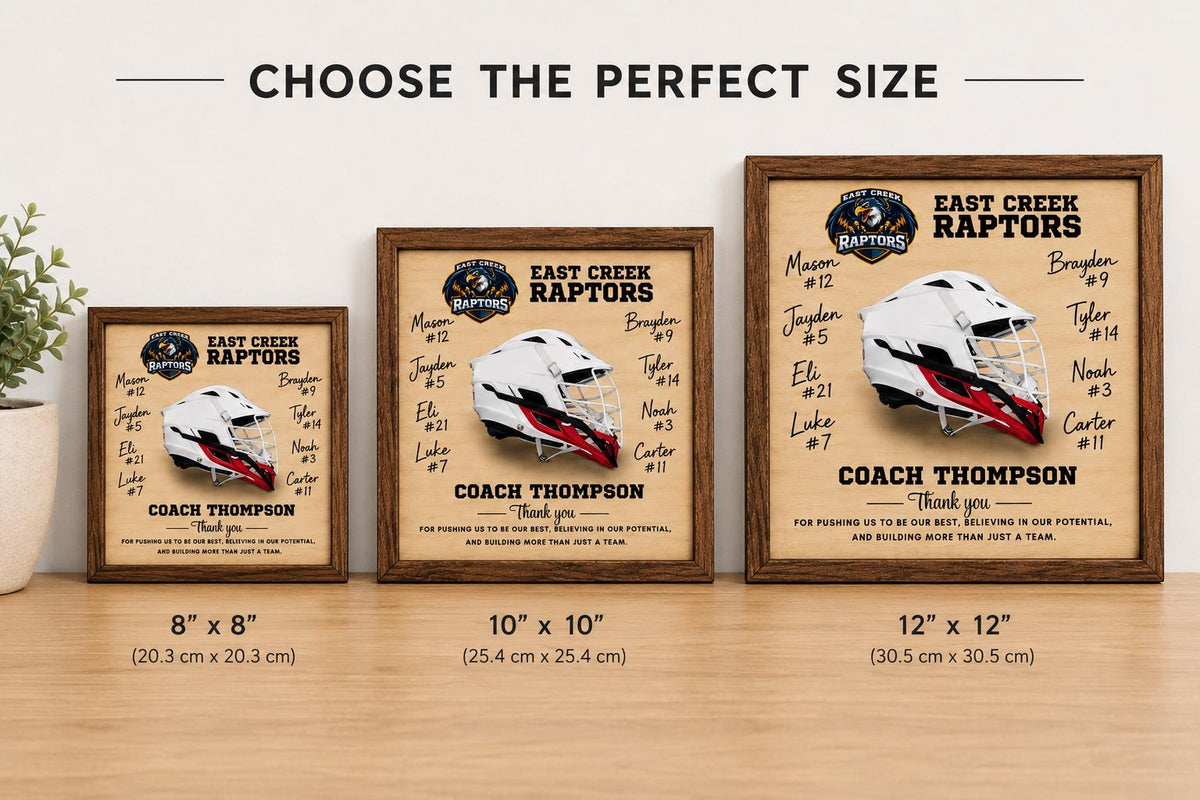 Custom Lacrosse Coach Signature Plaque