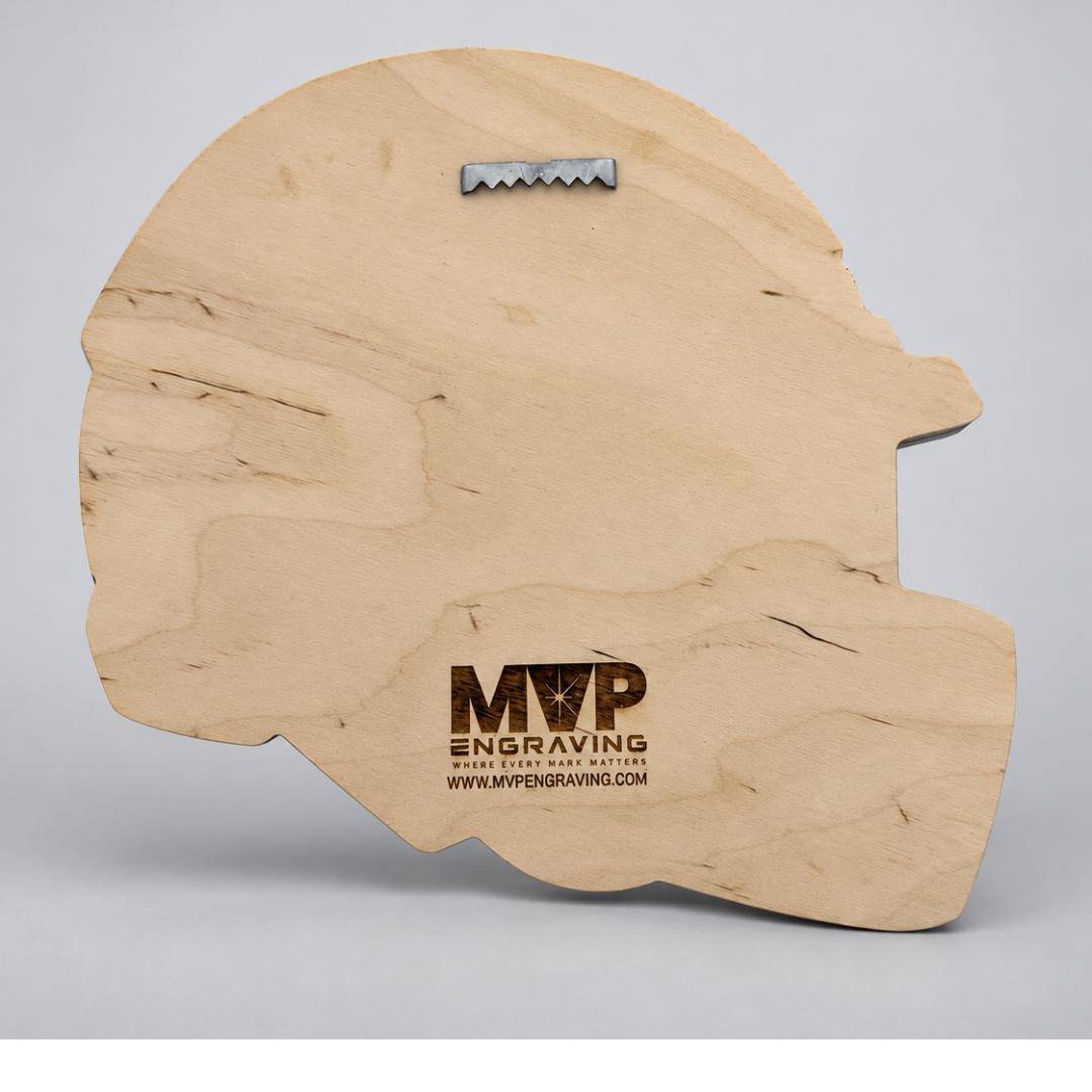 Personalized Team Photo Football Helmet Plaque