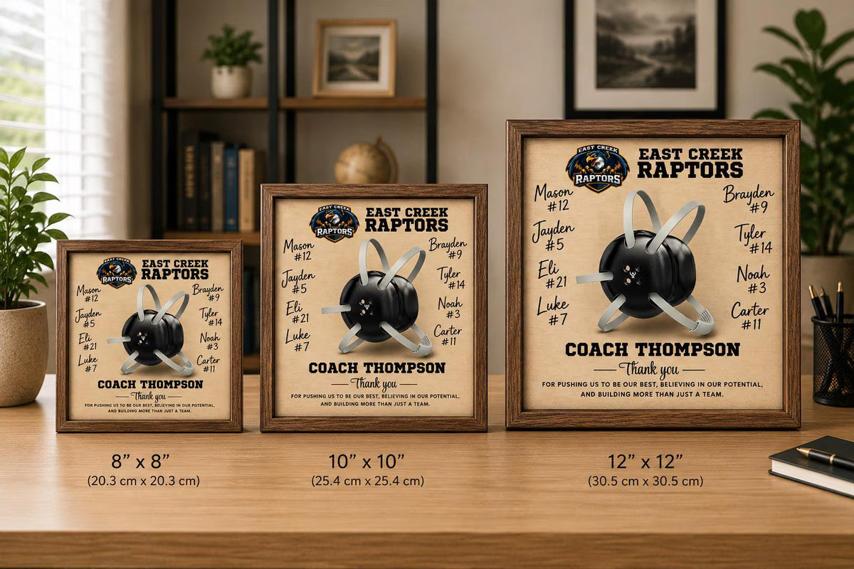 Custom Wrestling Coach Signature Plaque